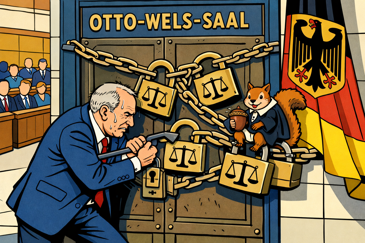 Keine Silbermedaille: Karlsruhe weist AfD-Klage auf Otto-Wels-Saal ab