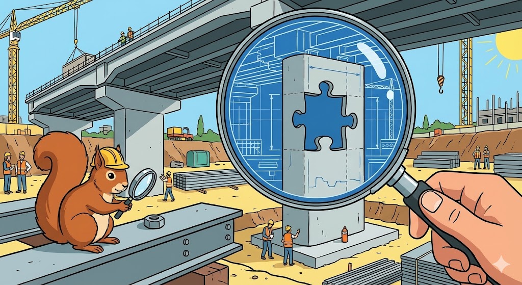 Illustration: Eine Lupe über einem Dokument mit geschwärzten Textstellen.