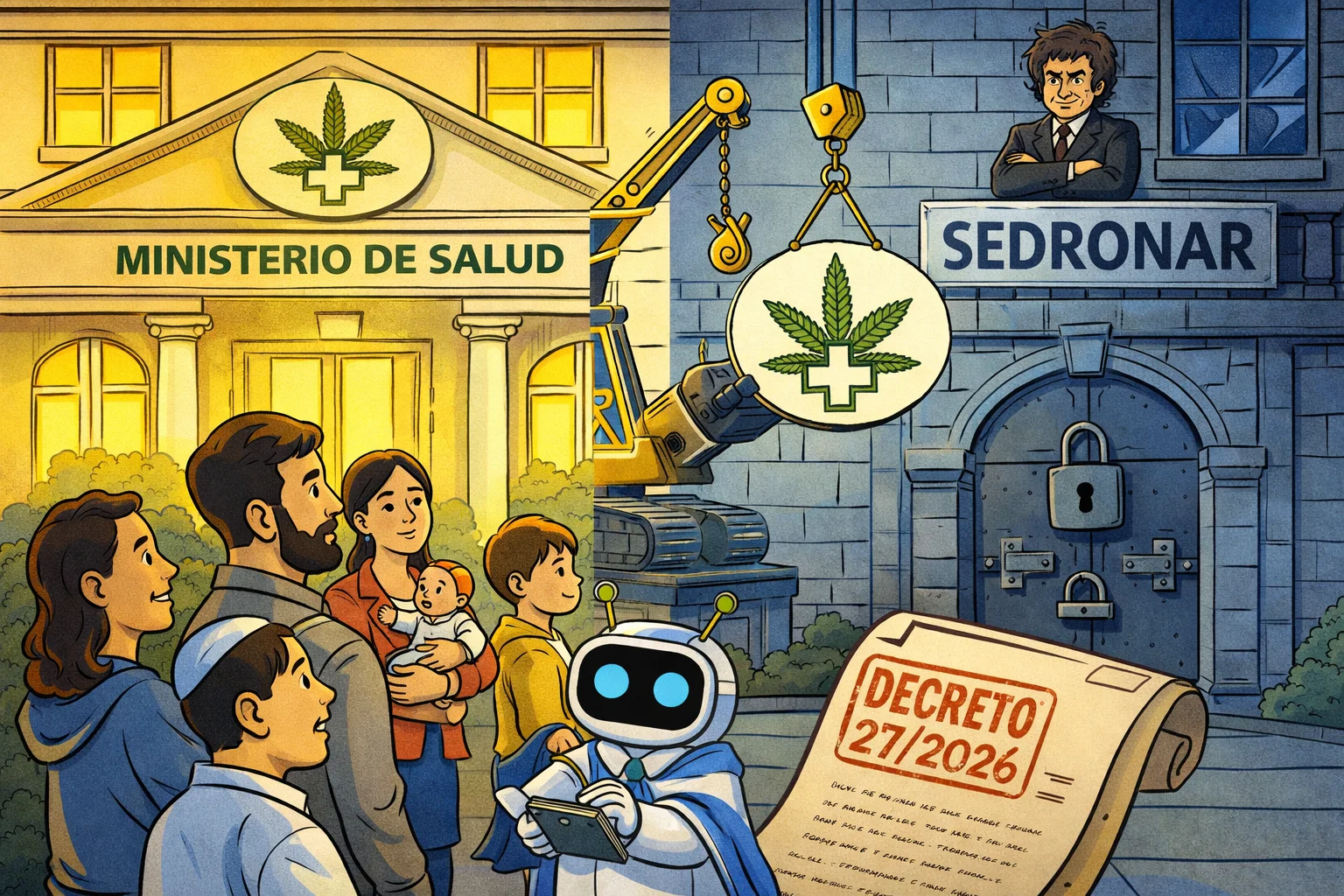 REPROCANN ya no es salud: Milei lo mueve a la agencia antidroga