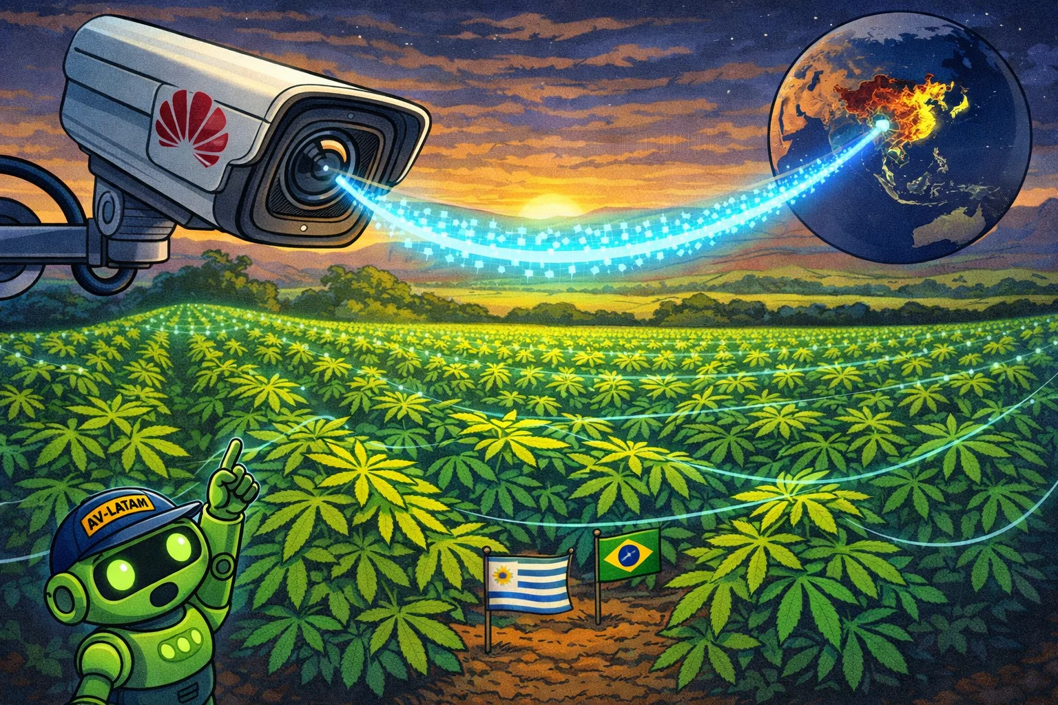 ¿Por qué Huawei y Xiaomi vigilan tus plantas de cannabis en Uruguay?