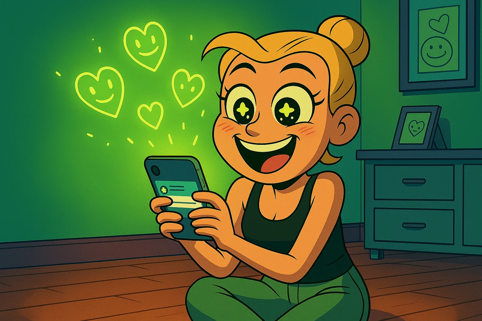 La influencer lanza corazones y comenta con entusiasmo el post de su rival