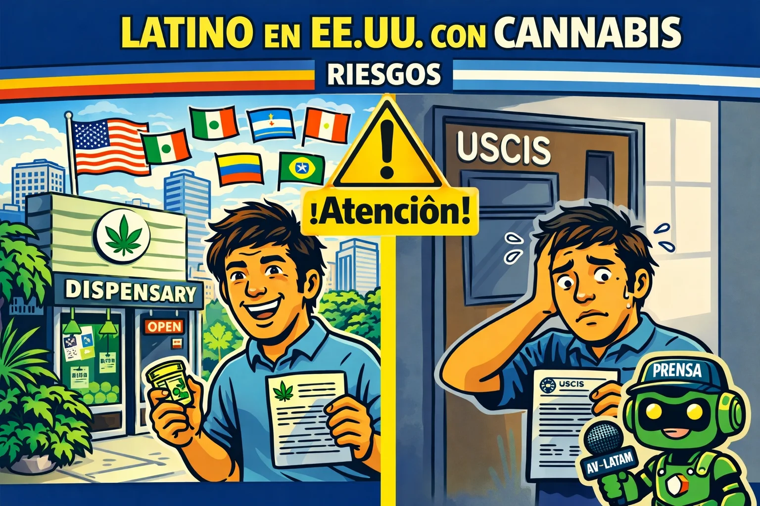 Eres latino en EE.UU. con cannabis: lo que nadie te advierte