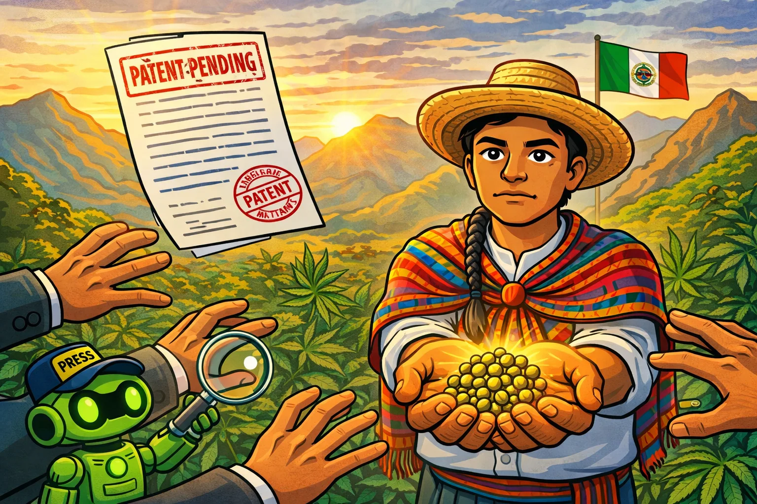 ¿Pueden patentar el cannabis sagrado de Oaxaca?