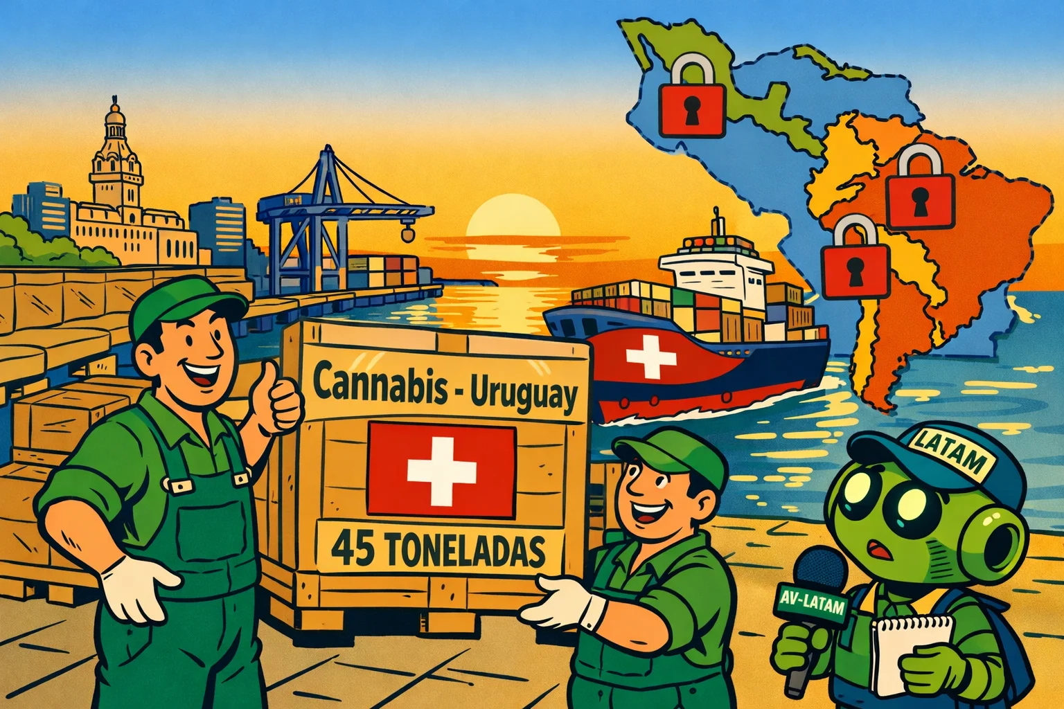 Uruguay vende cannabis a Suiza y vecinos no pueden comprarlo