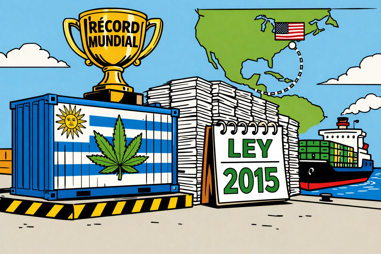 Uruguay bate un récord mundial de cannabis – y su ley lo frena