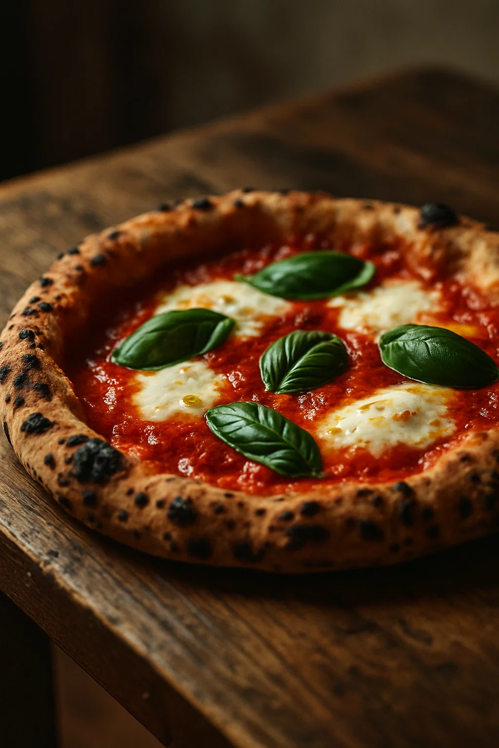 Authentische Pizza Napoletana mit perfektem Cornicione