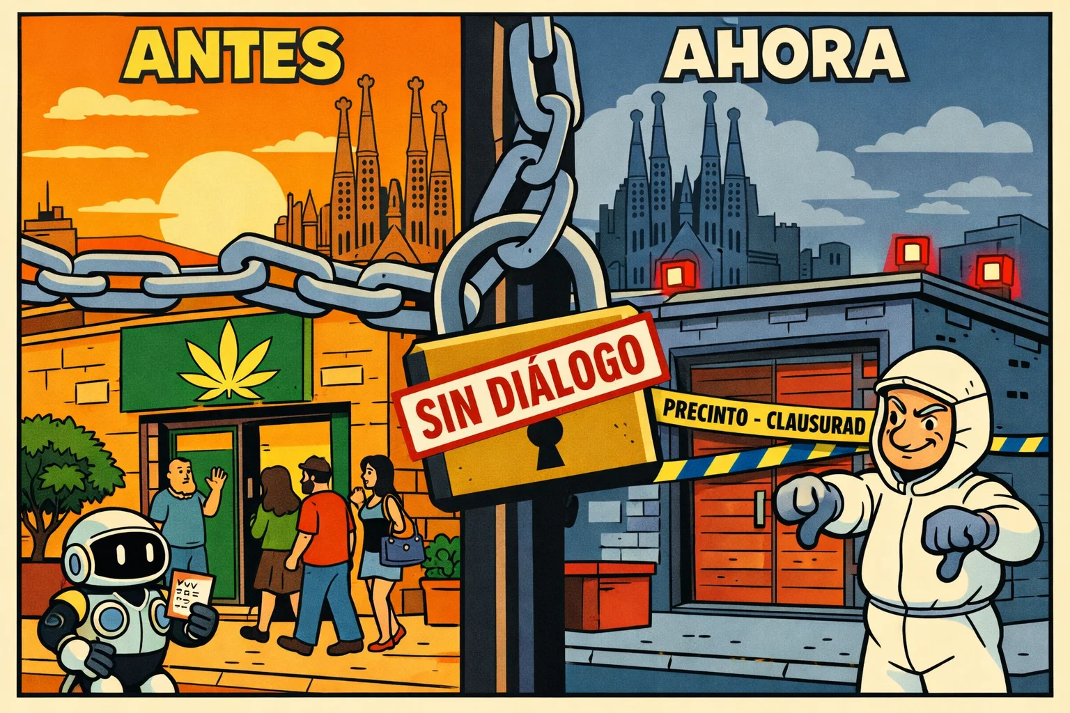 Barcelona declara la guerra a los clubes de cannabis