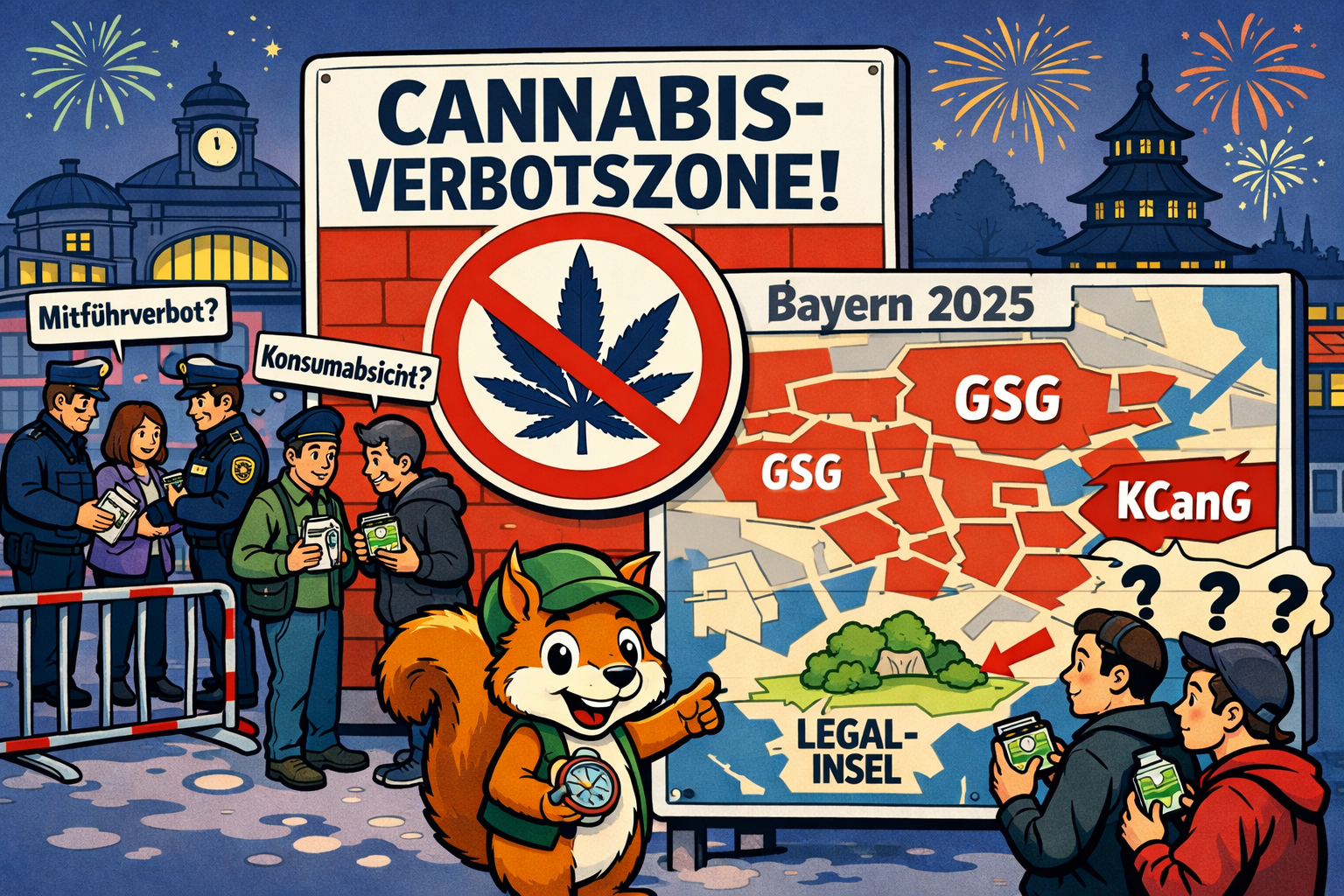 Symbolbild: Silvesternacht in Bayern mit Cannabis-Verbotszonen