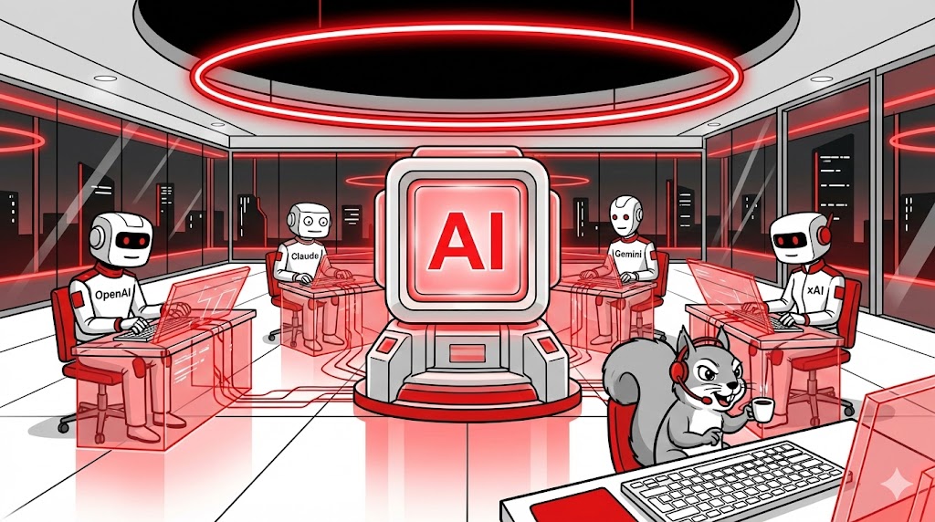 AI Kommandozentrale Illustration