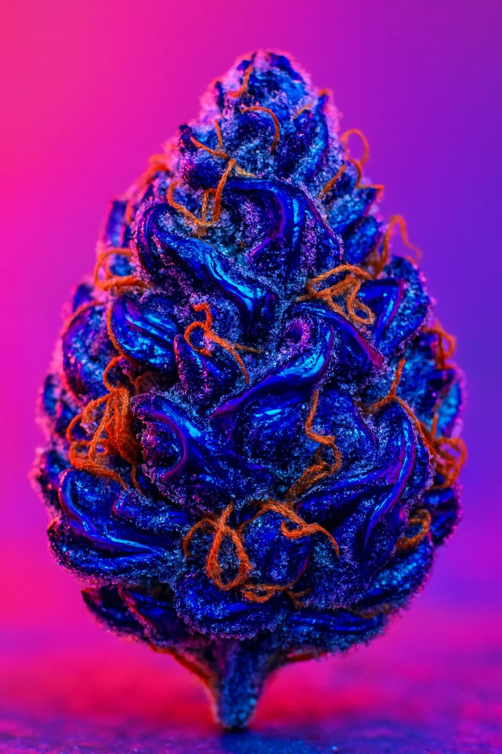 Dichte, extrem harzige Blue Gelato 41 Knospen mit blauen und lila Farbtönen