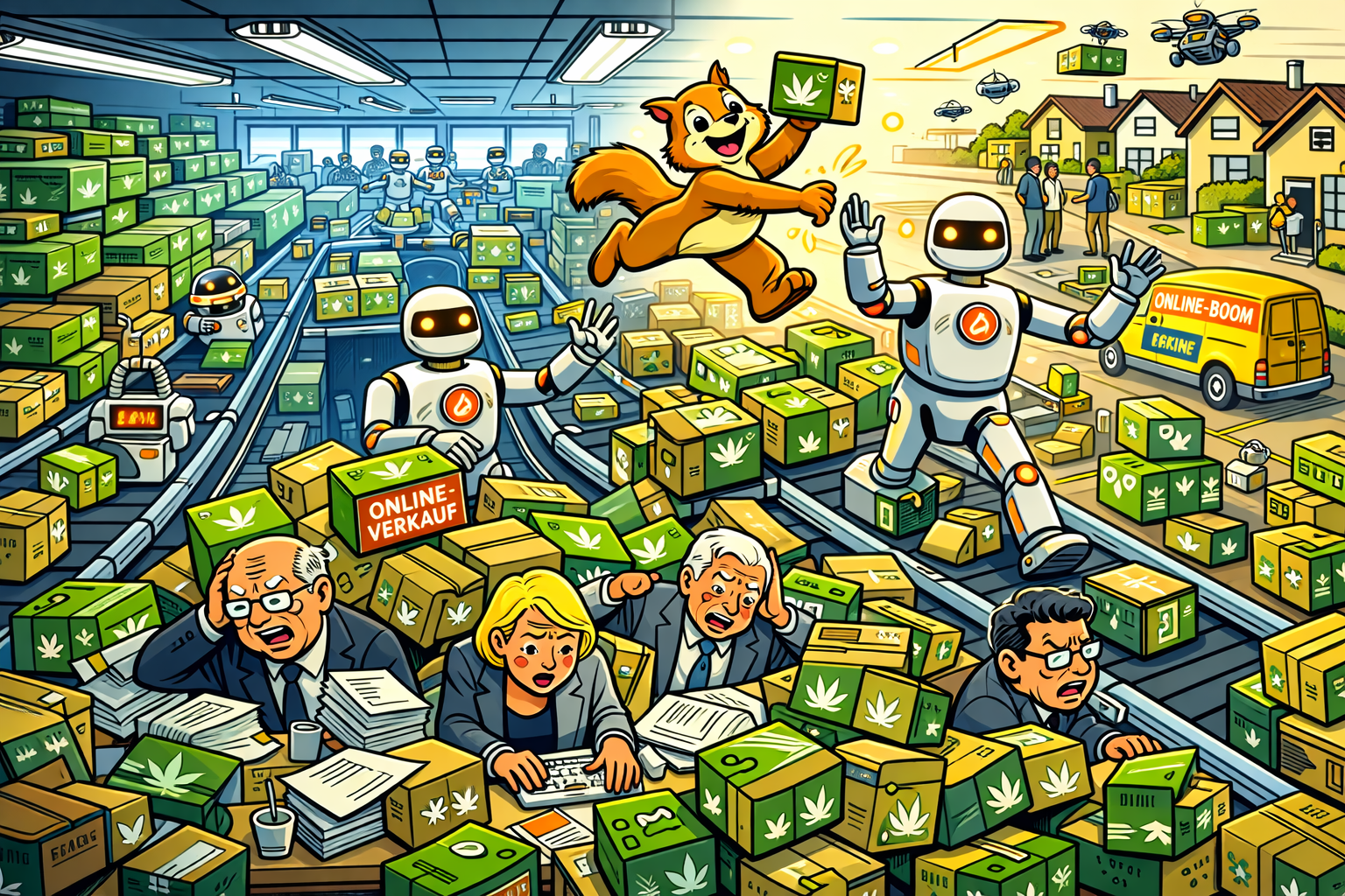 Cannabis-Regulierung in Deutschland: 4,5 Millionen Erwachsene konsumieren – erste Bilanz nach der Evaluation - Illustration