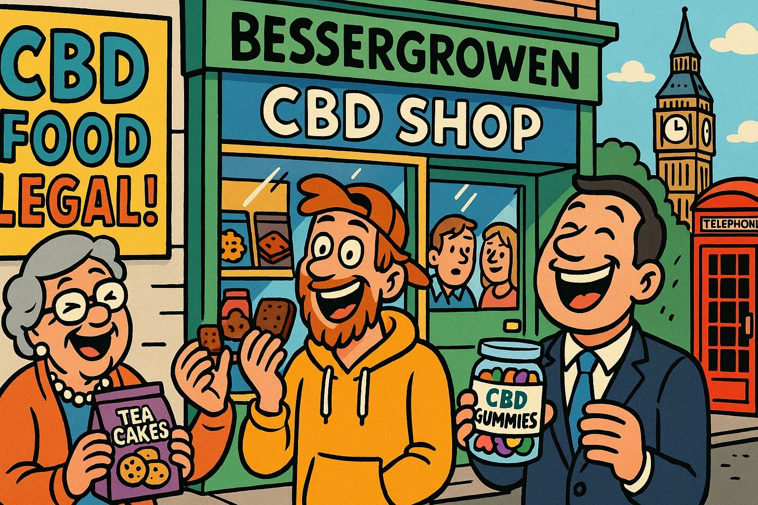 Kurz erklärt: CBD als Lebensmittel in Grossbritannien Symbolbild: Eine Flasche mit CBD-Öl steht vor einer britischen Flagge und hat ein Prüfsiegel.