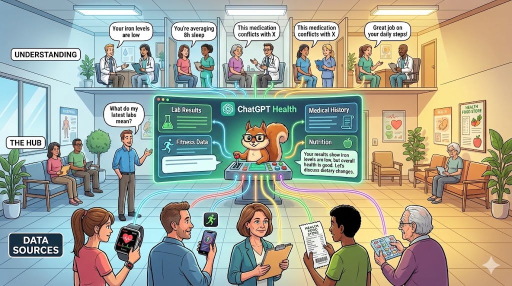 ChatGPT Health Features: Medizinische Akten, Fitness, Ernährung