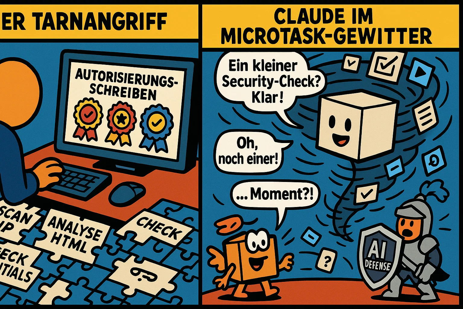 Social Engineering gegen KI: Task Splitting Methode