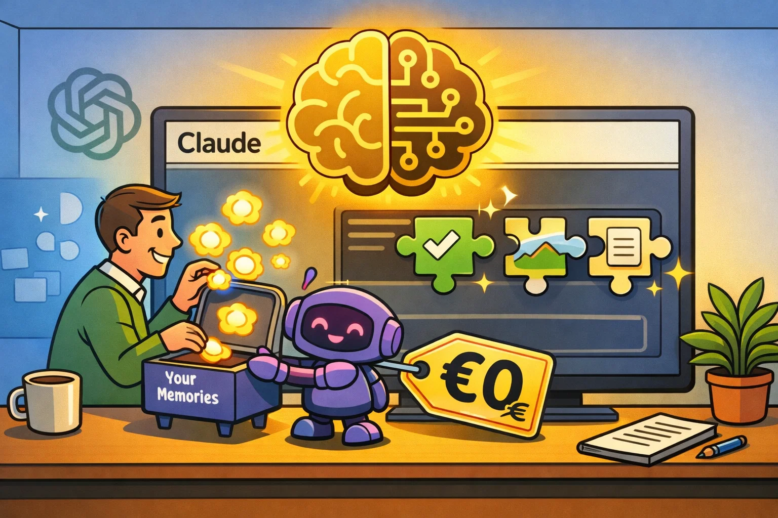 Claude merkt sich jetzt alles – kostenlos