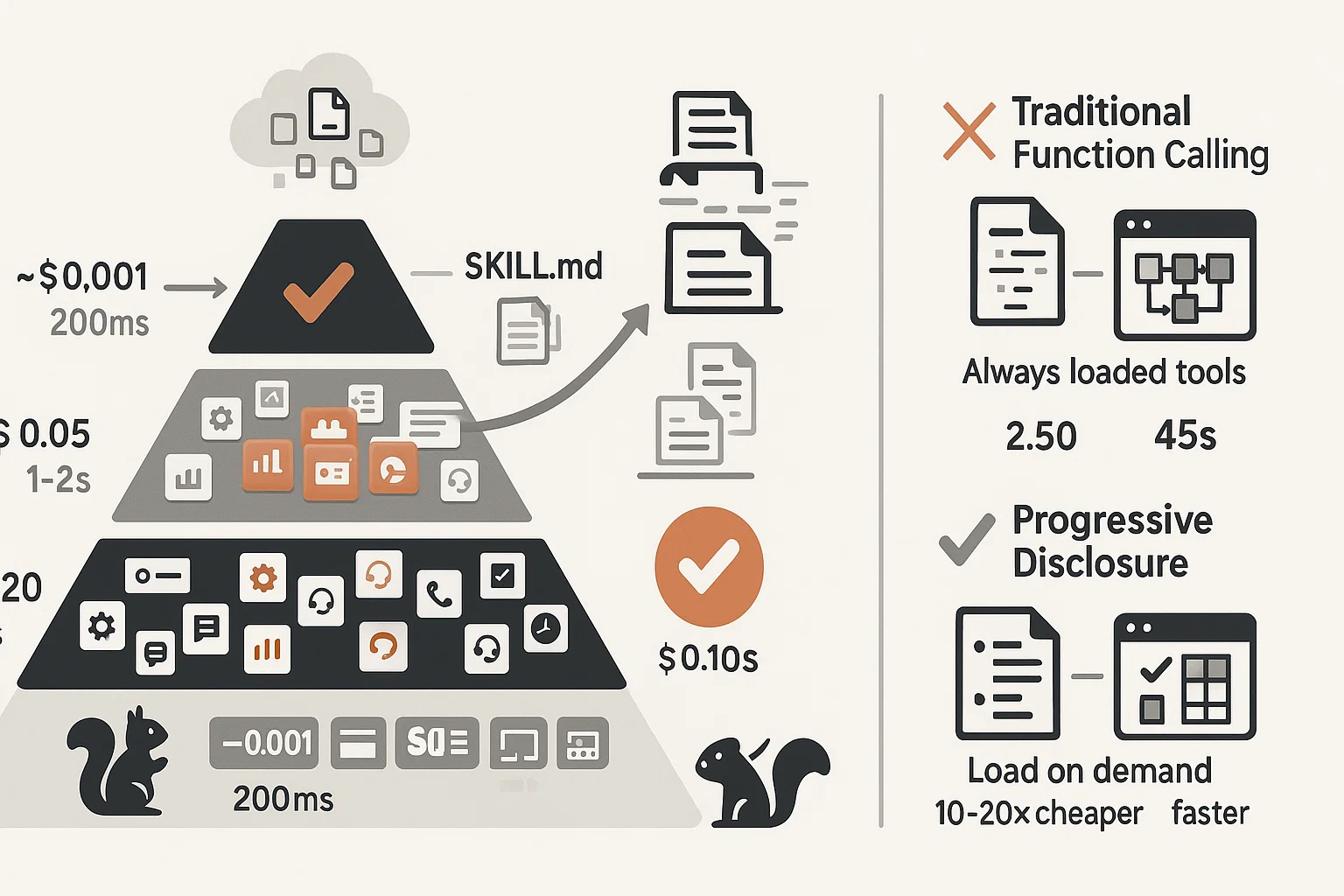 Progressive Disclosure Workflow Diagramm