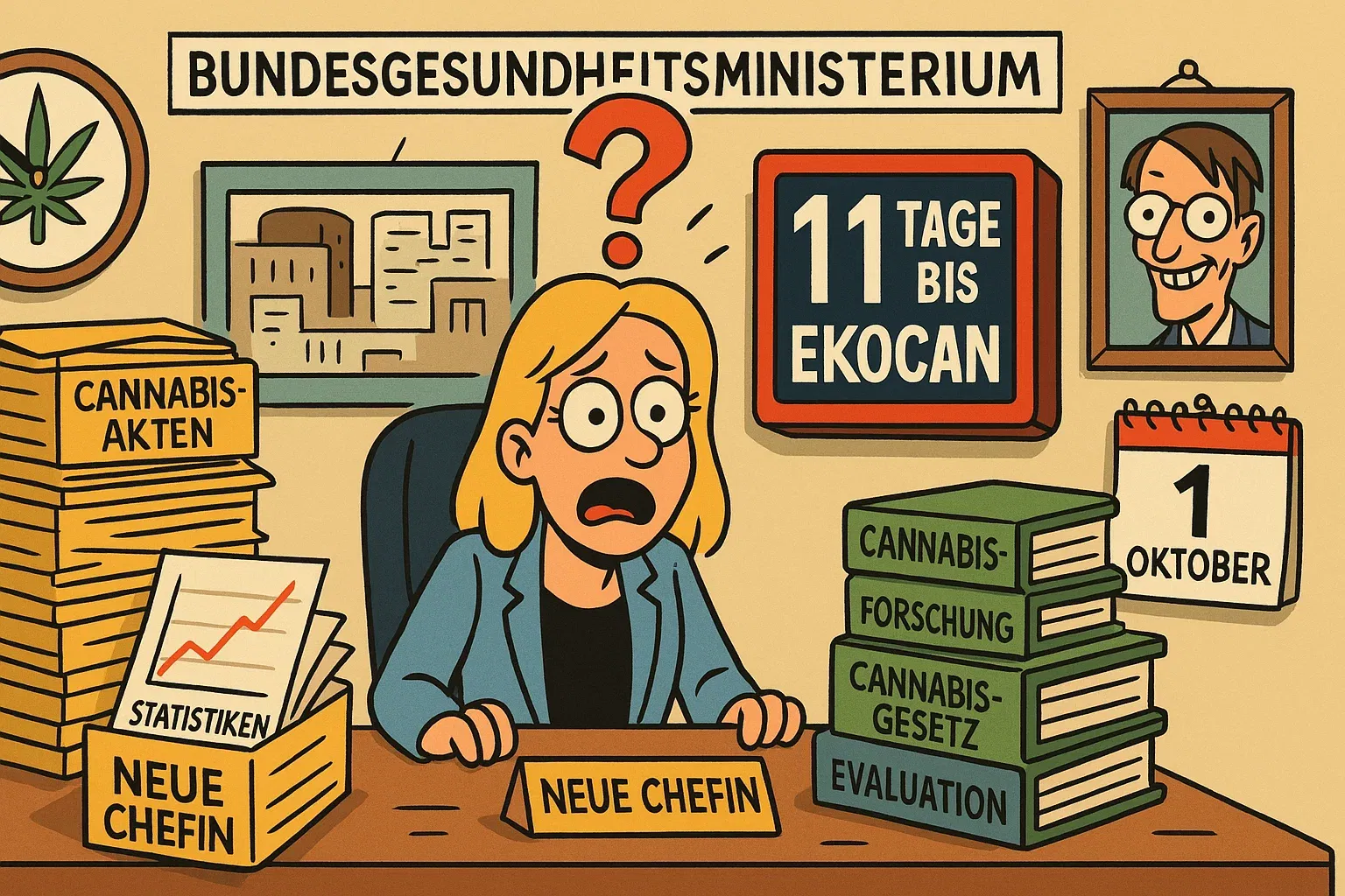 Cannabis-Evaluations-Countdown mit neuer Ministerin Warken