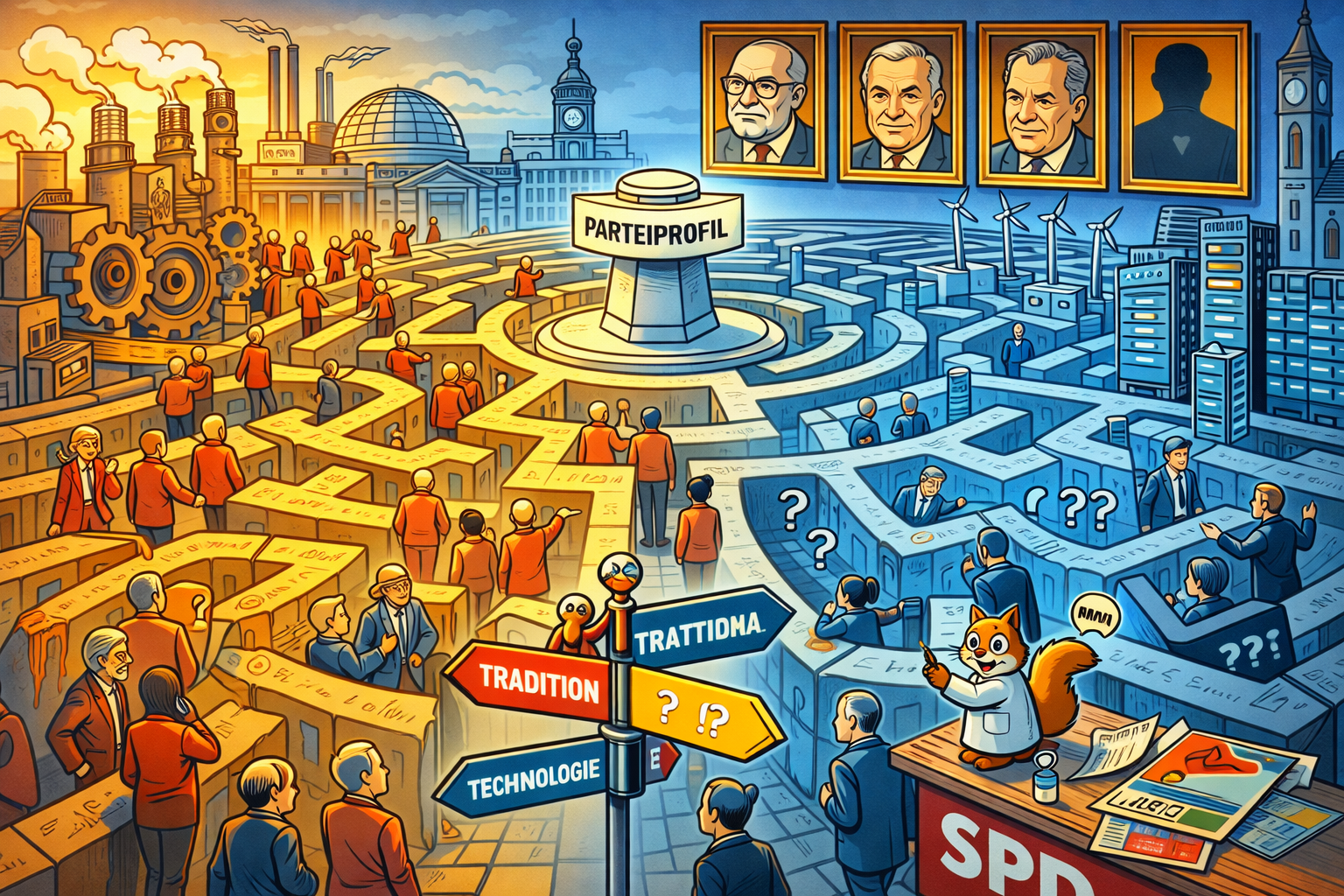 SPD startet Klausur mit Erbschaftsteuer-Reform und neuem Grundsatzprogramm - Illustration