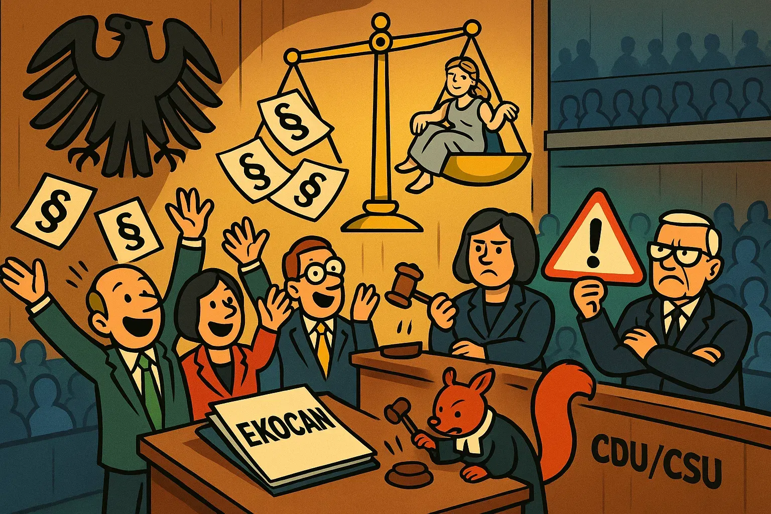Comic: EKOCAN-Bericht als Aufreger im Bundestag