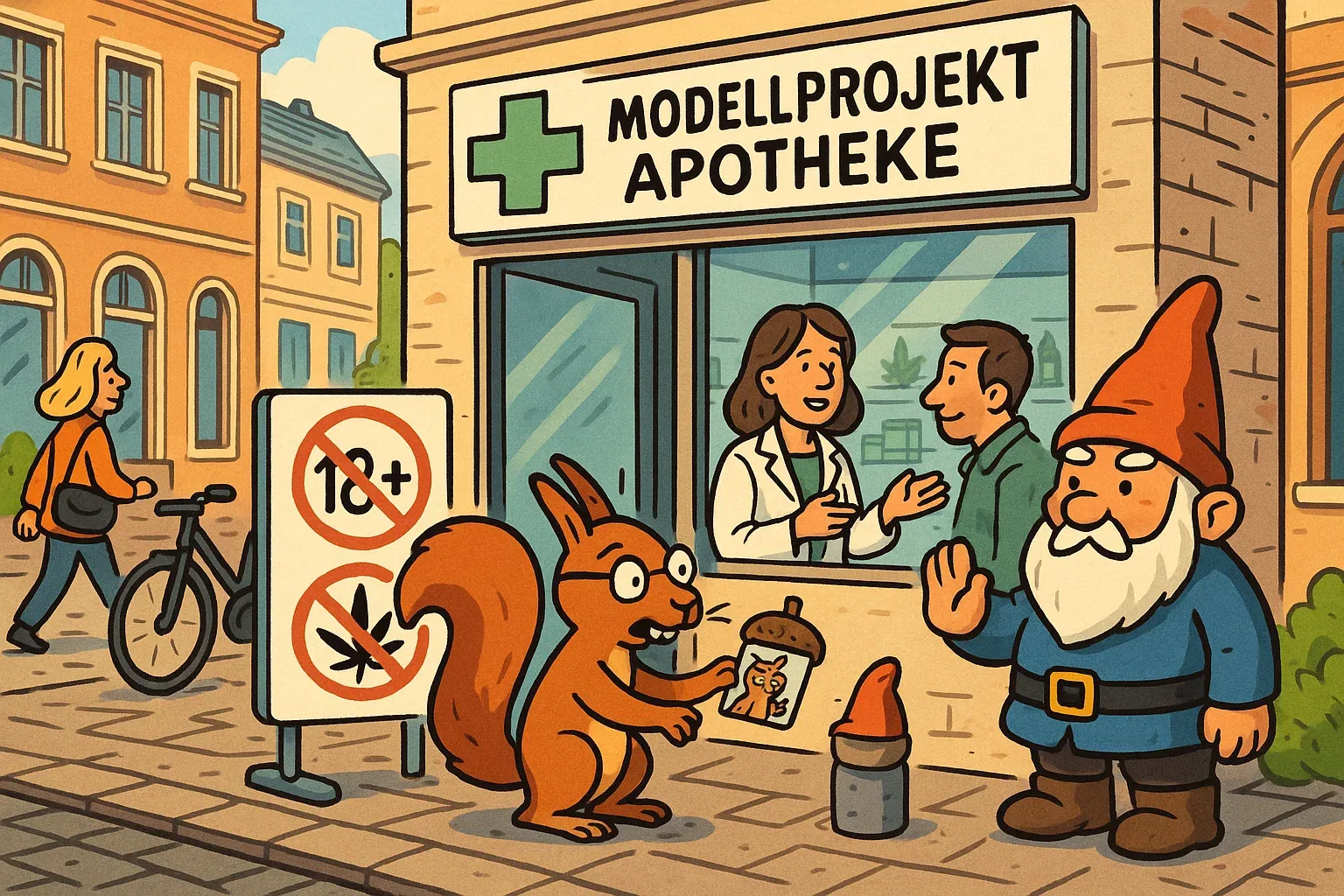 Ein modernes Cannabis-Fachgeschäft als Vision für Modellprojekte.