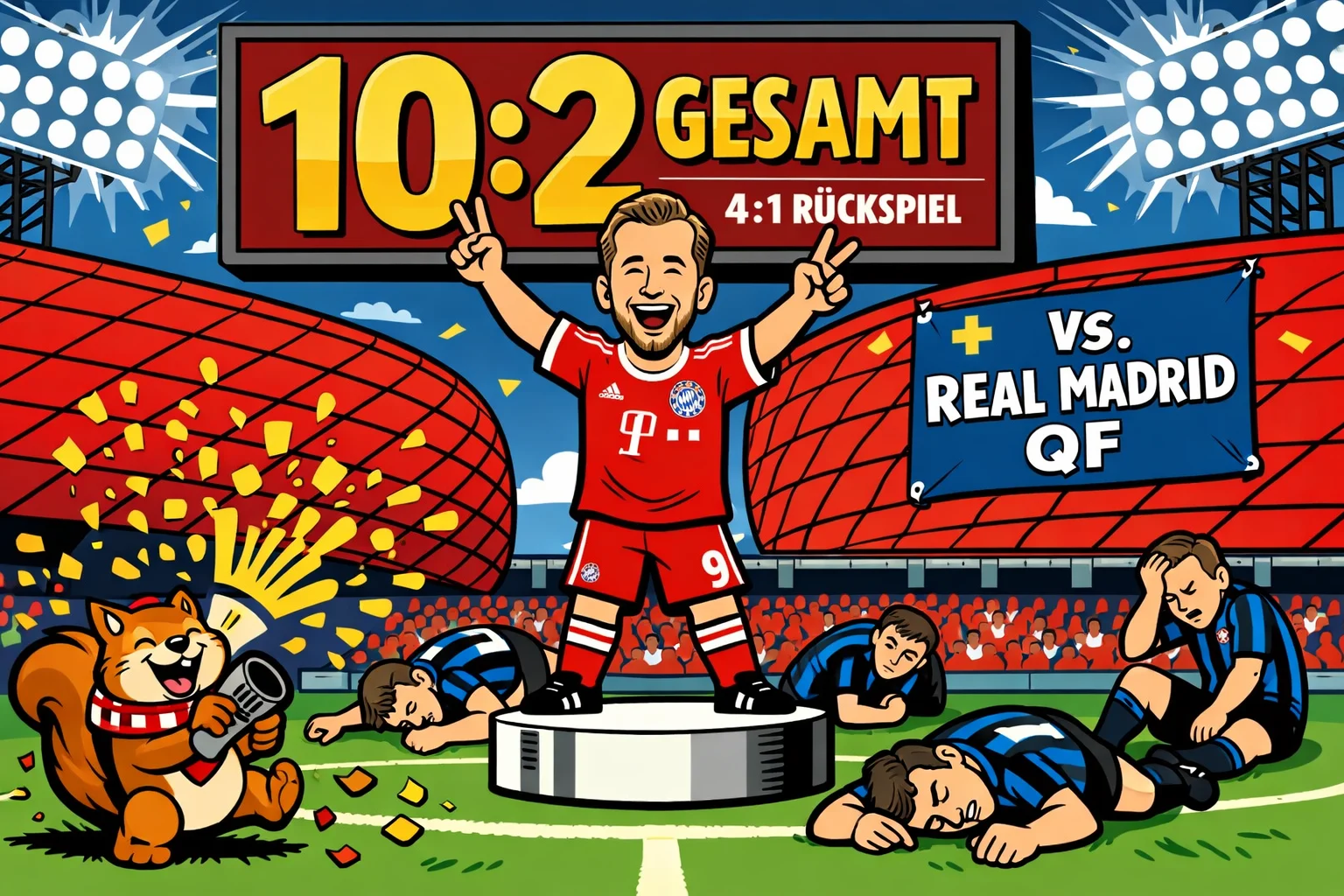 Bayern zerlegt Bergamo: 10:2 – Viertelfinale!