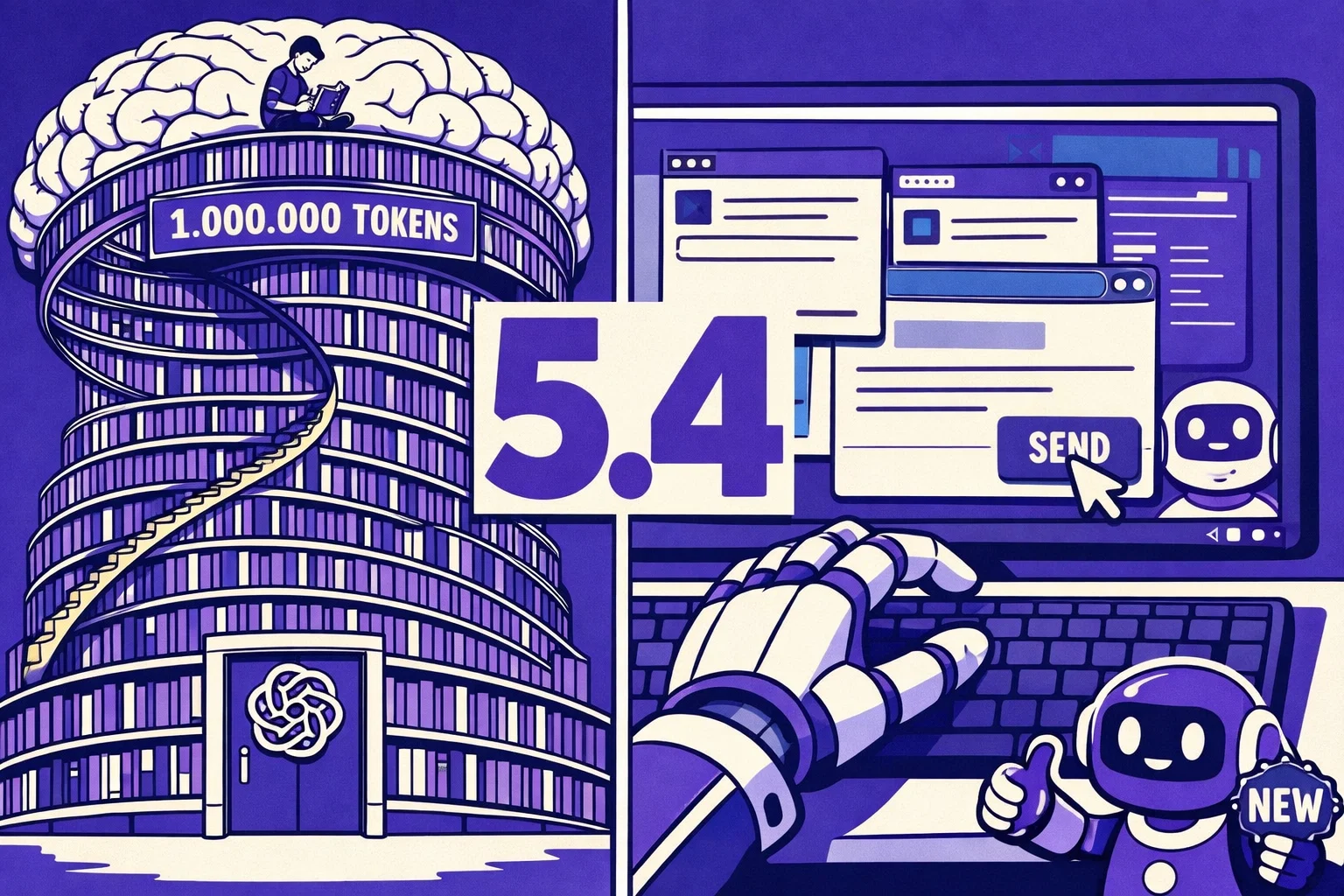 GPT-5.4: 1 Million Tokens und Computer-Use nativ