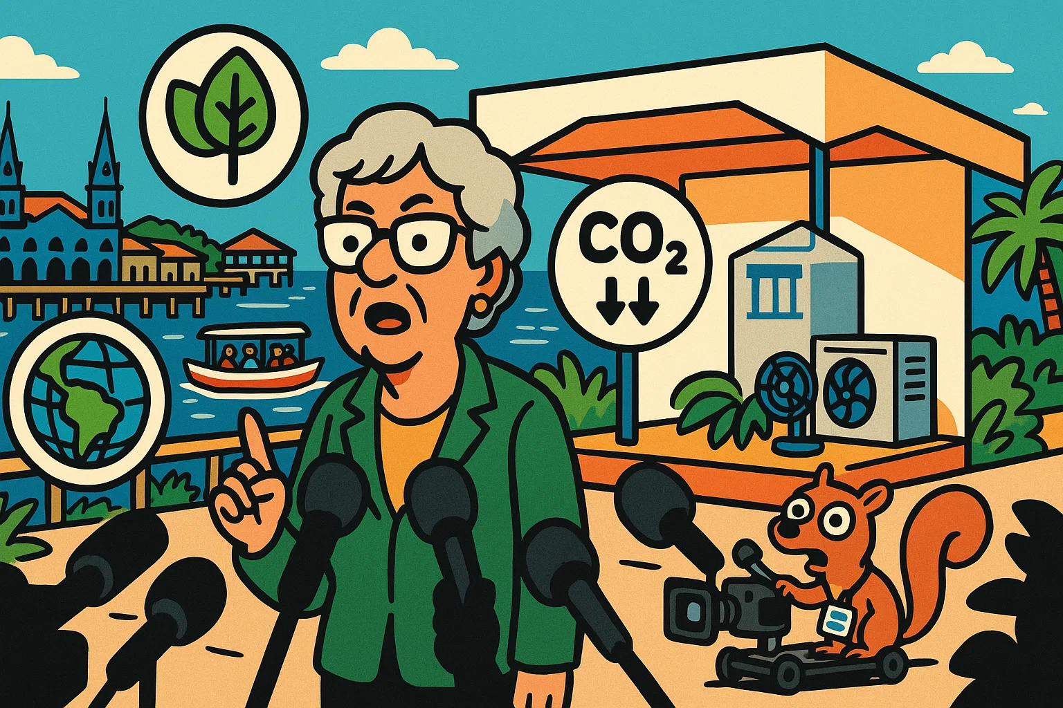 Illustration: Kohlekraftwerk wird abgeschaltet, daneben Gas-Pipeline im Bau