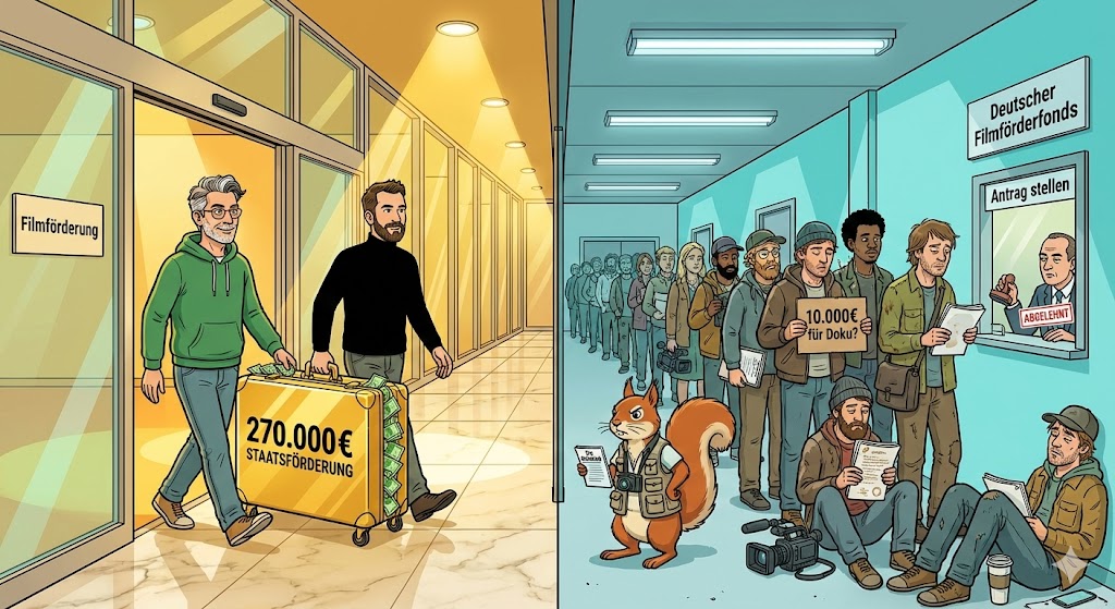 Filmförderung Kontrast: VIP-Behandlung vs. wartende Künstler