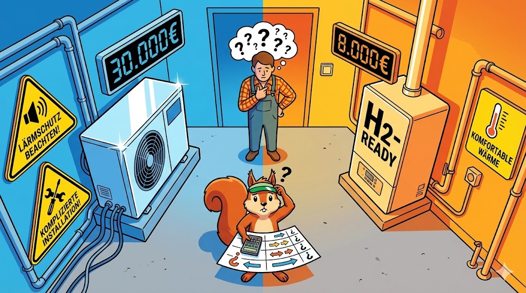 Gasheizung vs. Wärmepumpe