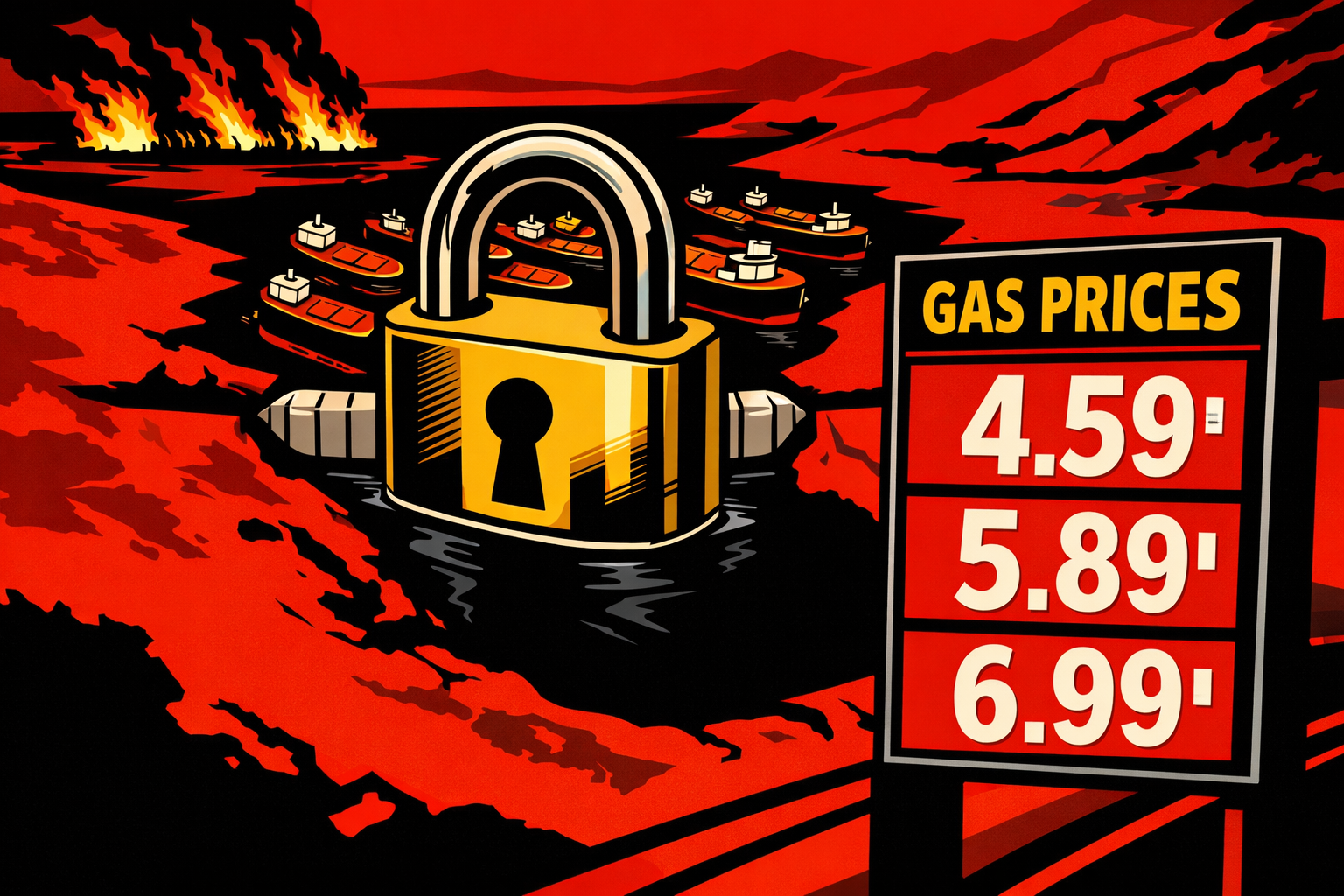 Hormus gesperrt – dein Sprit kostet jetzt Zwei-Jahres-Hoch