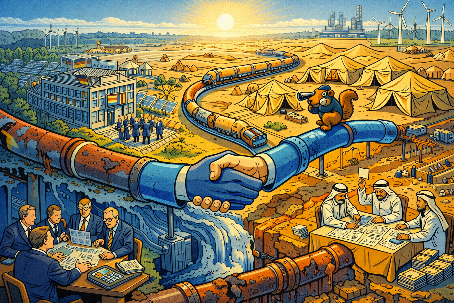 Merz auf Energiemission: Kanzler will LNG-Partnerschaft mit Katar stärken und Abhängigkeiten reduzieren - Illustration