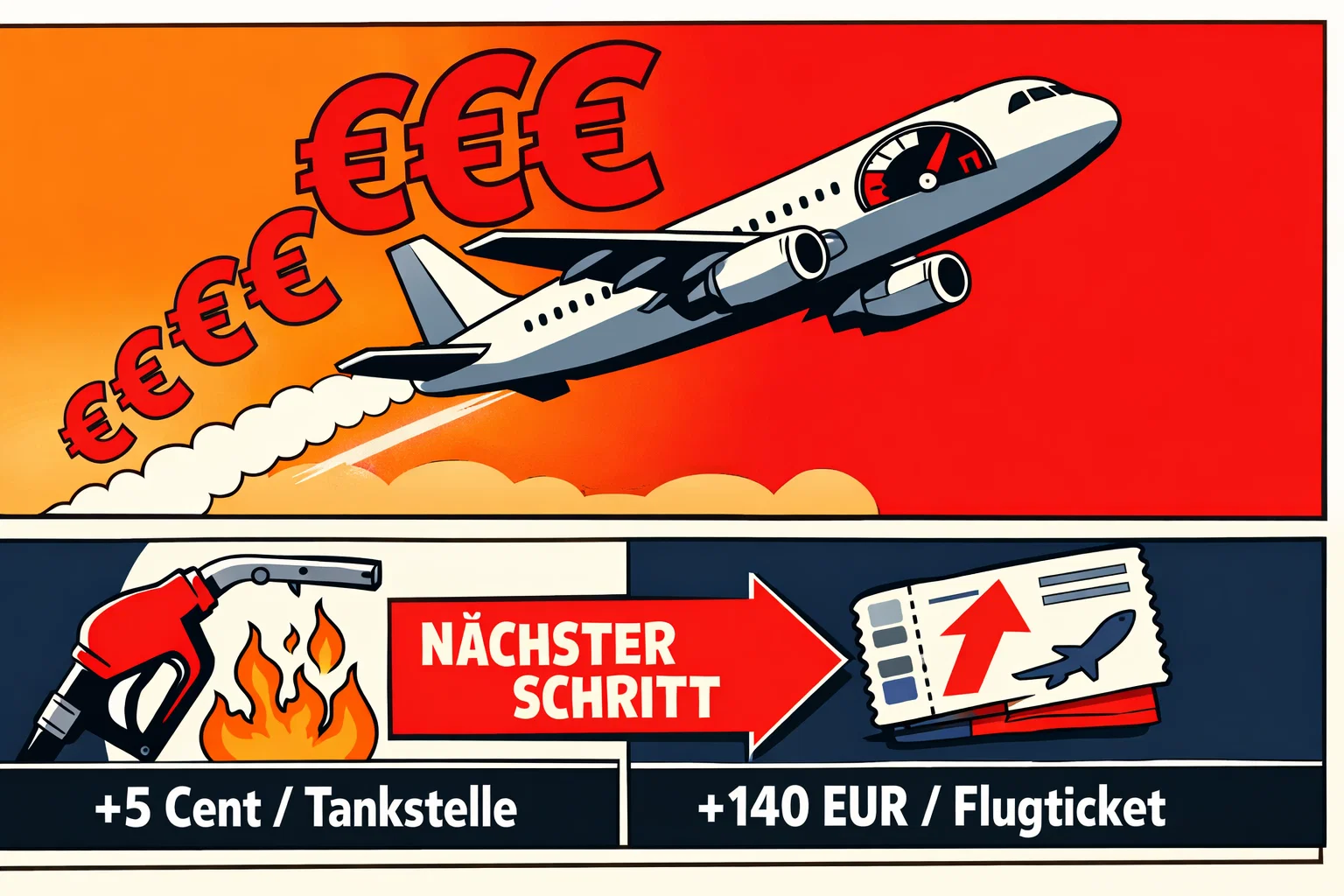 Kerosin +140% – jetzt zieht\s beim Flugticket nach