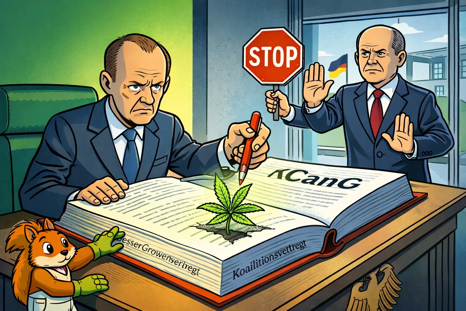 Vorsicht: CDU/SPD planen das mit Cannabis