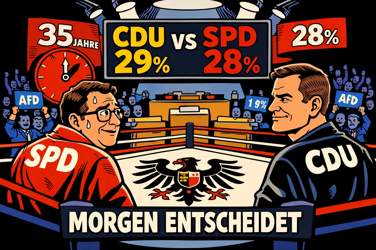 RLP-Wahl morgen: CDU knapp vorn – SPD-Ära droht Ende