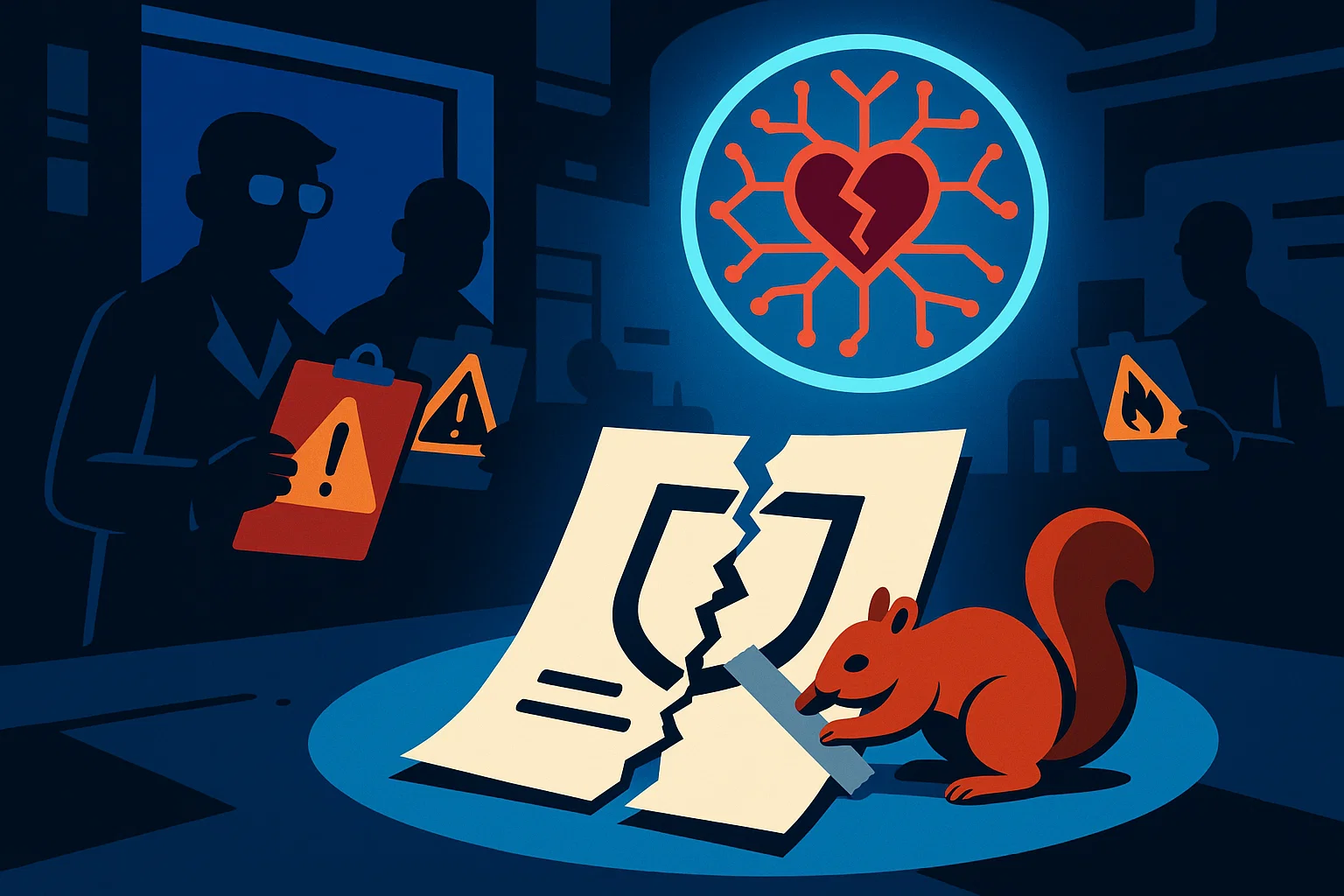 Symbolische Illustration: zerrissenes Sicherheitsprotokoll