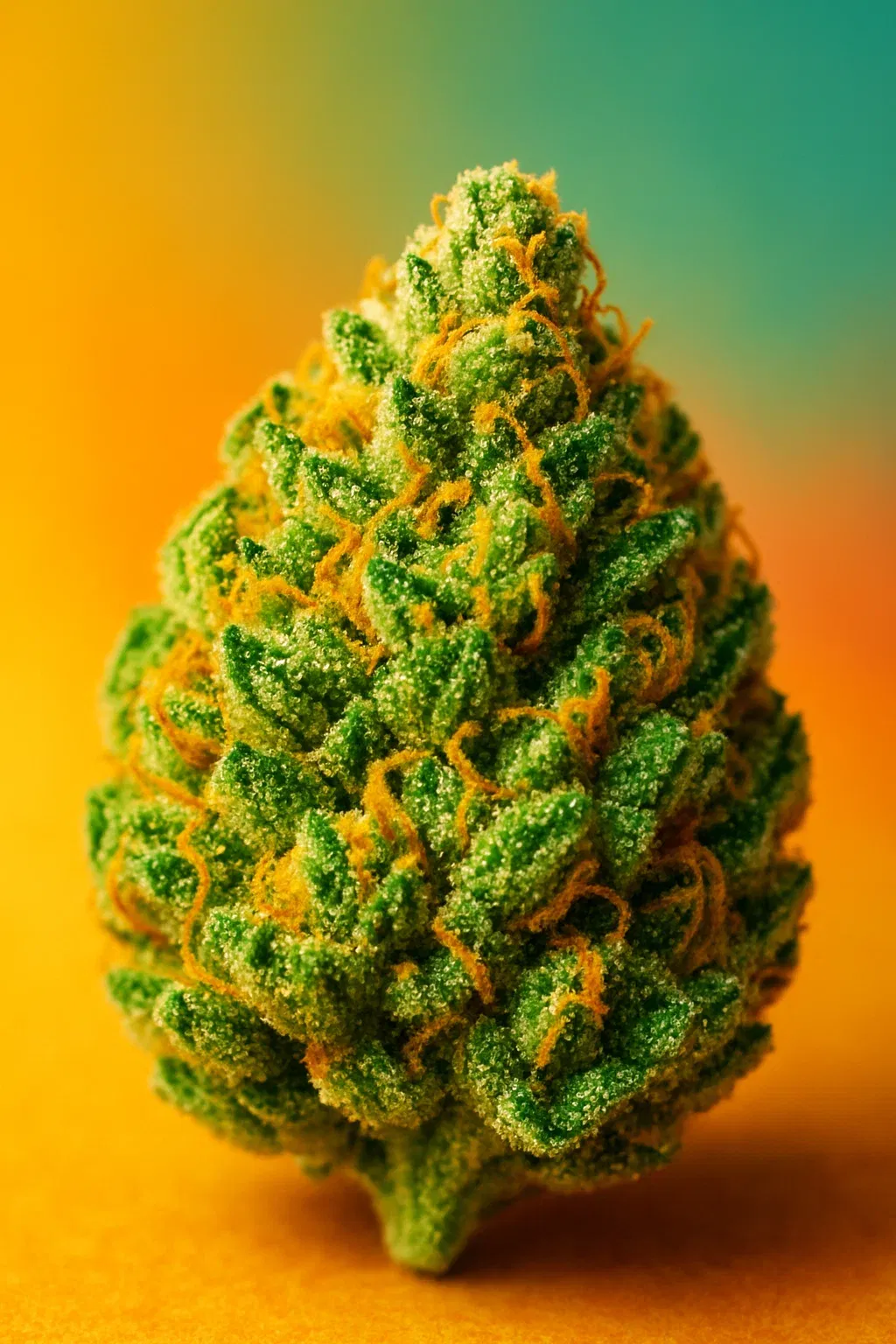 Pineapple Express Cannabis Strain - Dichte, hellgrüne Knospen mit einem Hauch von Gold und bedeckt von Harz. - Cannabis Strain Information - Cannabis Strain Information
