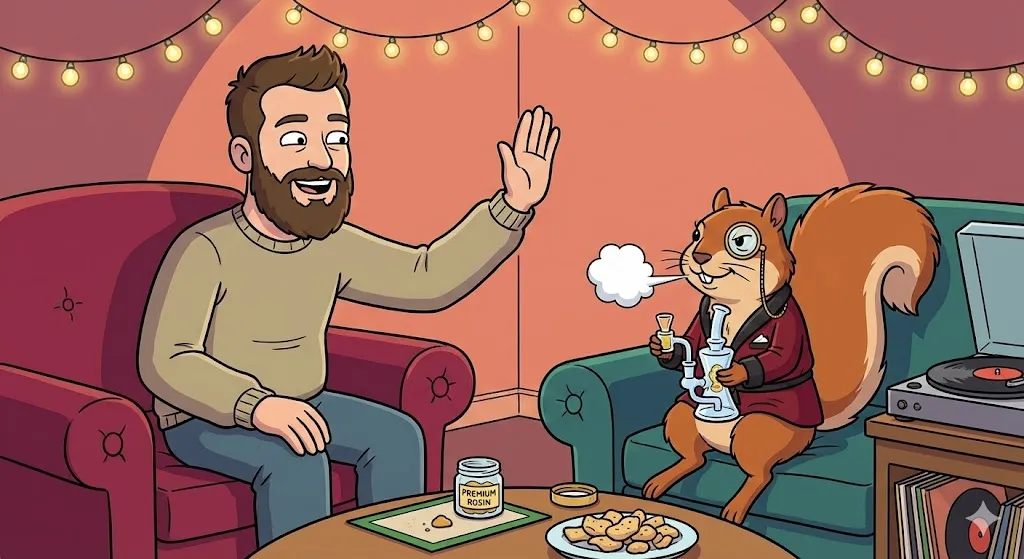 Eichhörnchen mit Dab Rig