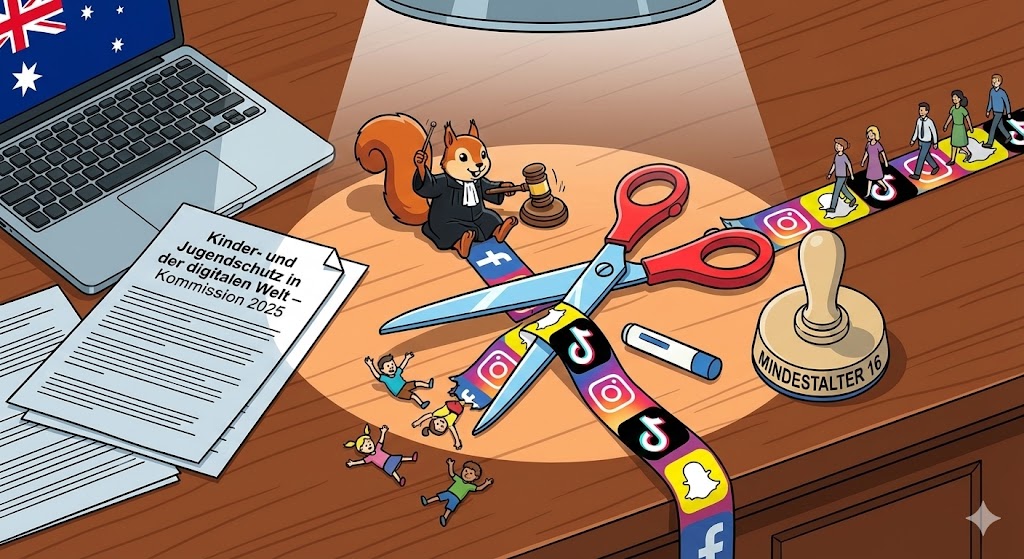 Symbolische Schere schneidet App-Zugang