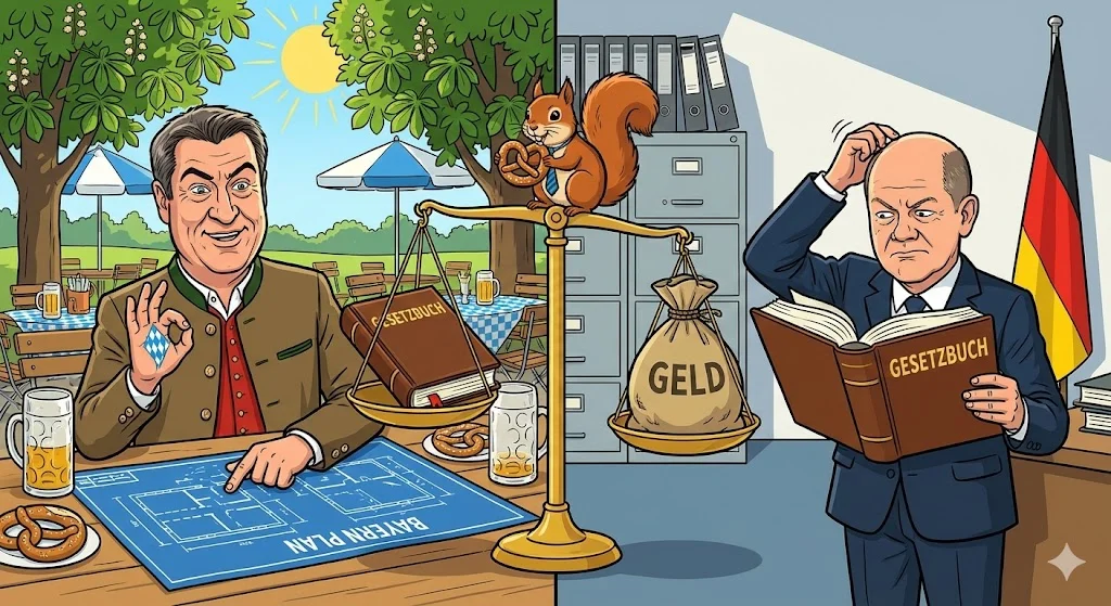 Karikatur: Bayern vs. Bund