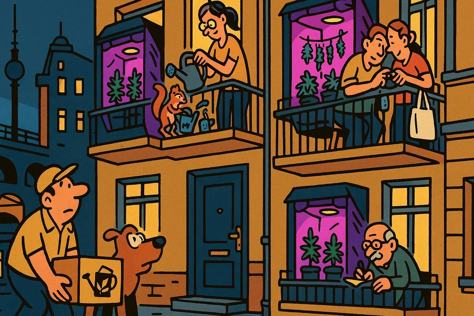 Symbolbild: Viele kleine Growzelte auf einer Deutschlandkarte.