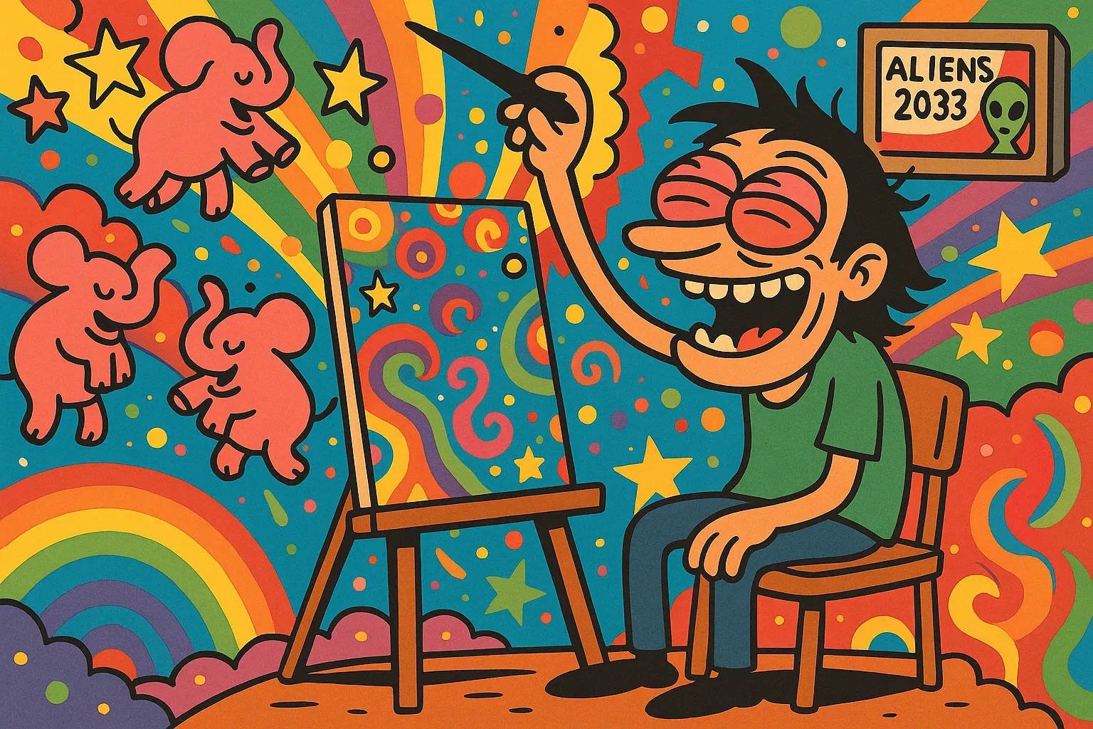 Comic 2: Ein psychedelischer Trip