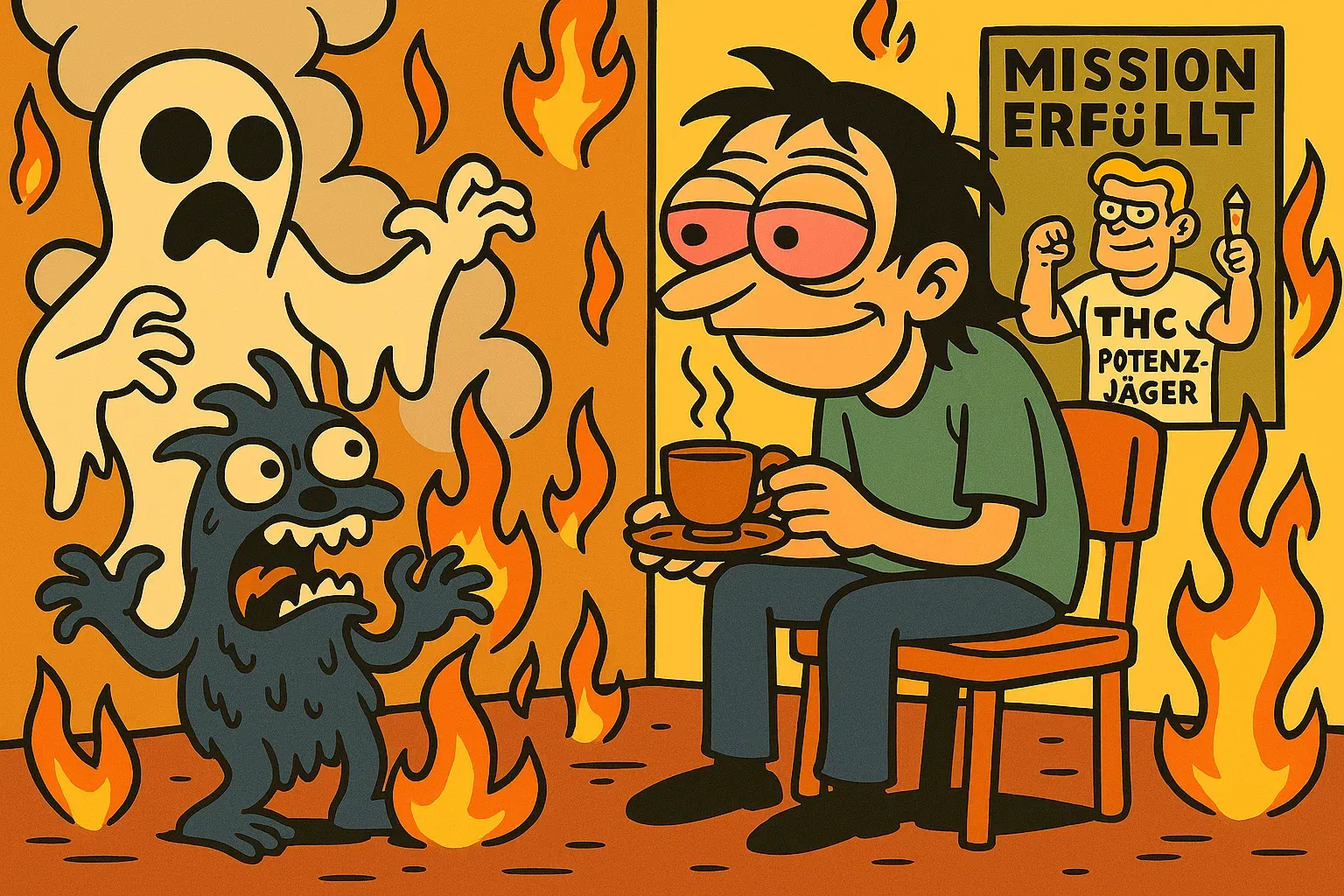 Comic 5: Zu viel Konsum führt zu Paranoia