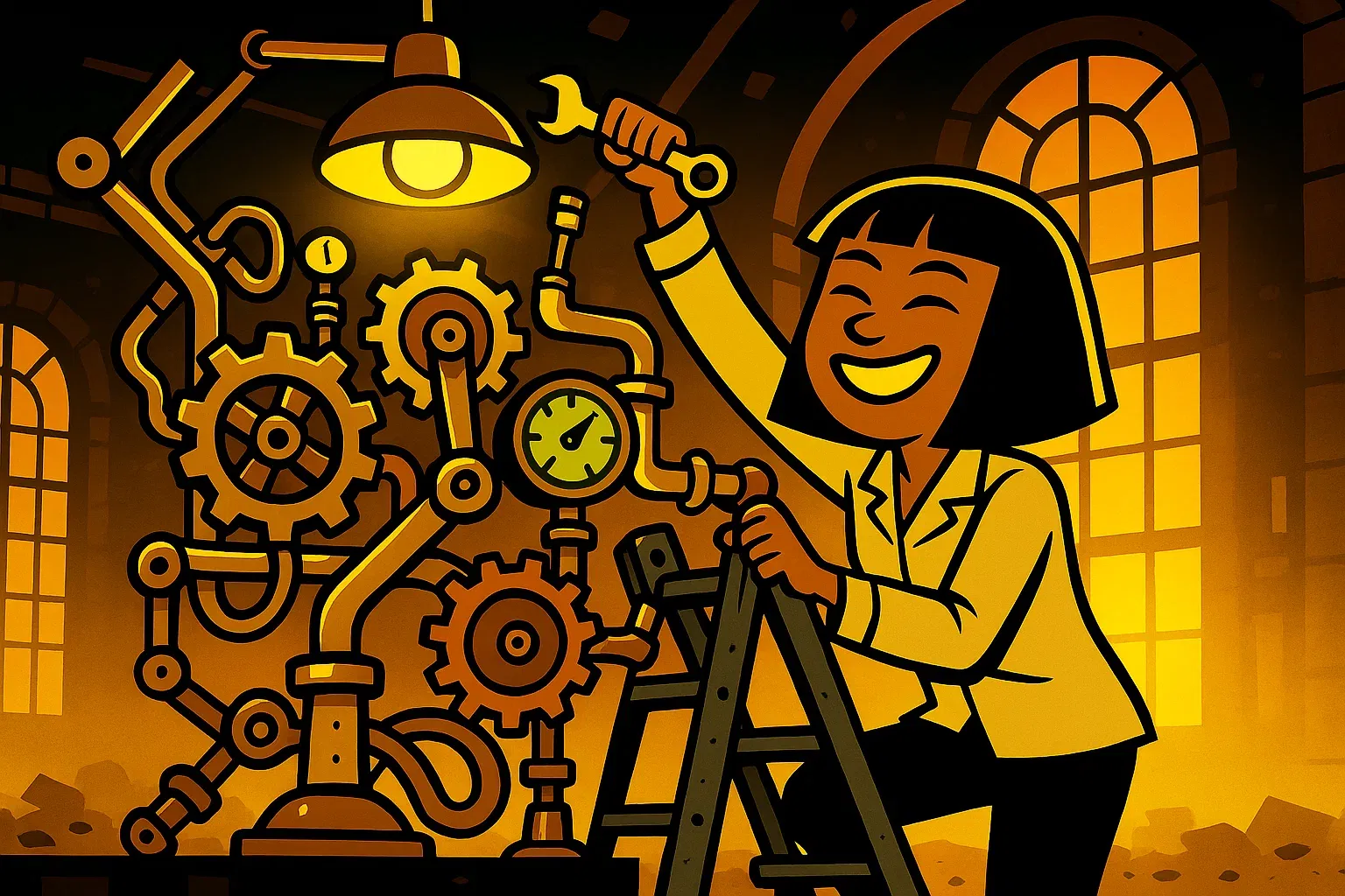 Comic: Serena präsentiert stolz ihr 'Museum der chaotischen Freude'.