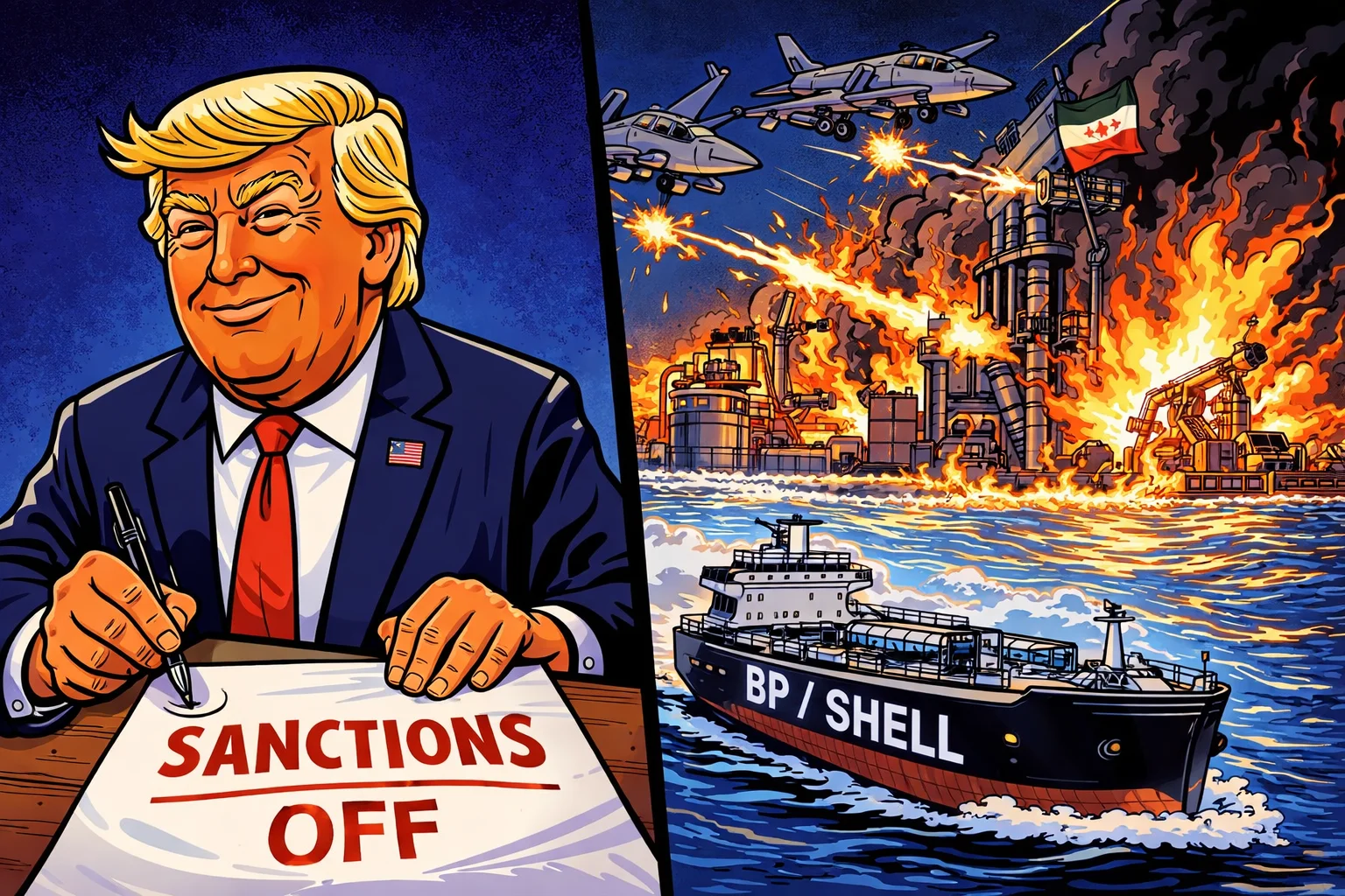 Trump bekämpft den Iran — und kauft jetzt sein Öl