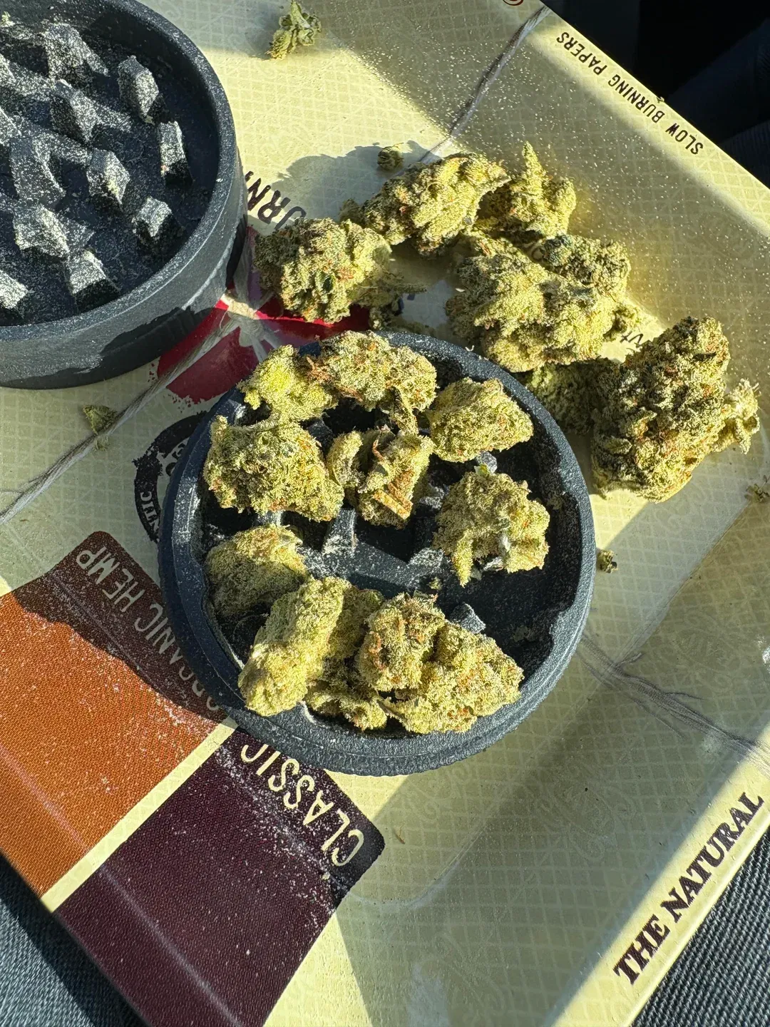 Durban Poison Bud mit Trichomen.