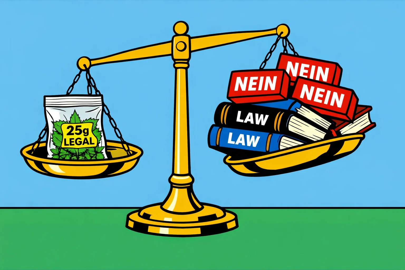 Warken will dein Cannabis-Limit kürzen – SPD bremst - Illustration