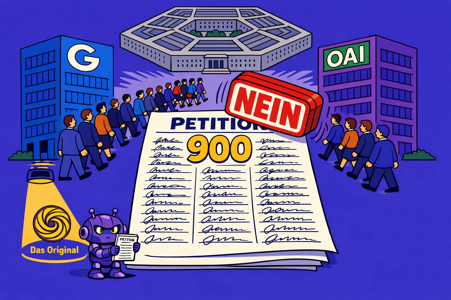 900 KI-Mitarbeiter stellen sich gegen ihre eigenen Chefs