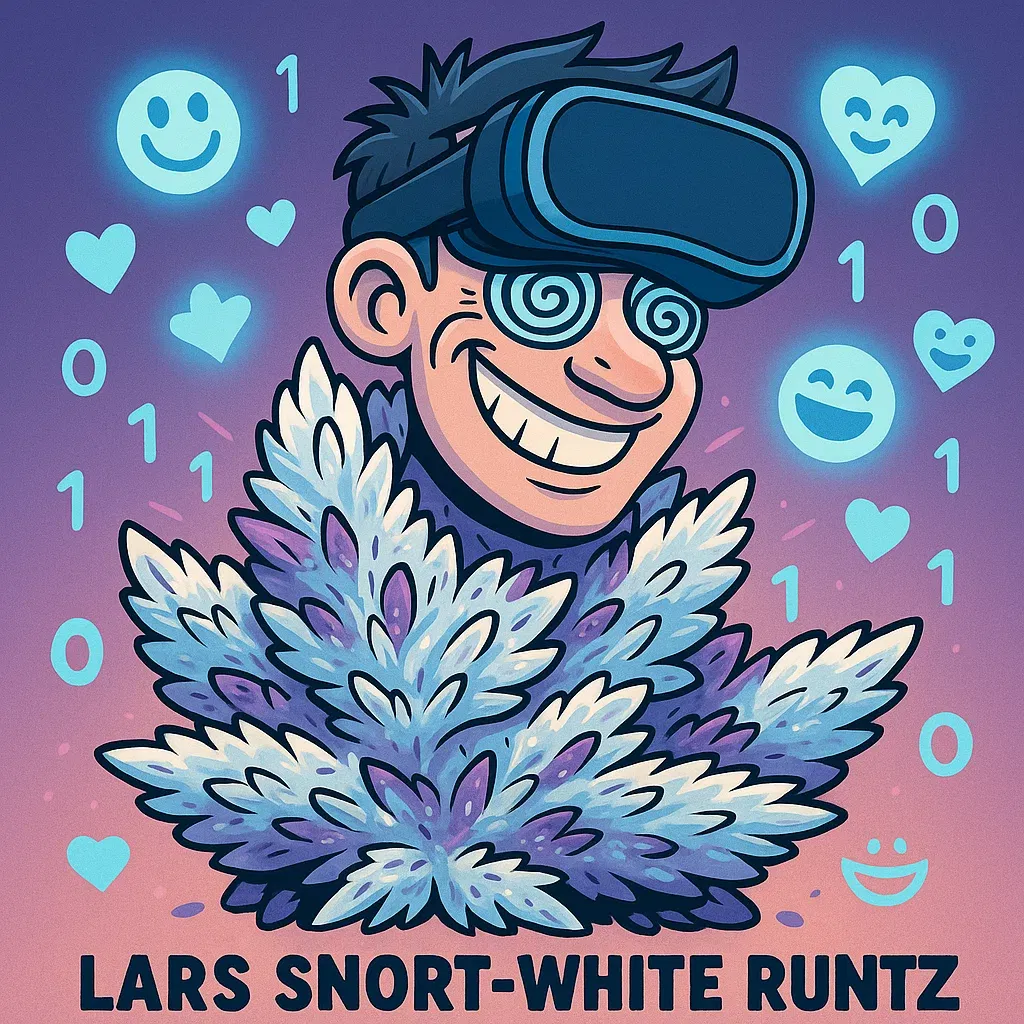 Ein schneeweißer, harziger Bud der Sorte White Runtz.